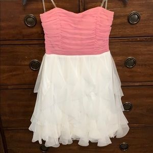 Teeze Me Bridesmaid Dress Pink and White Size 3